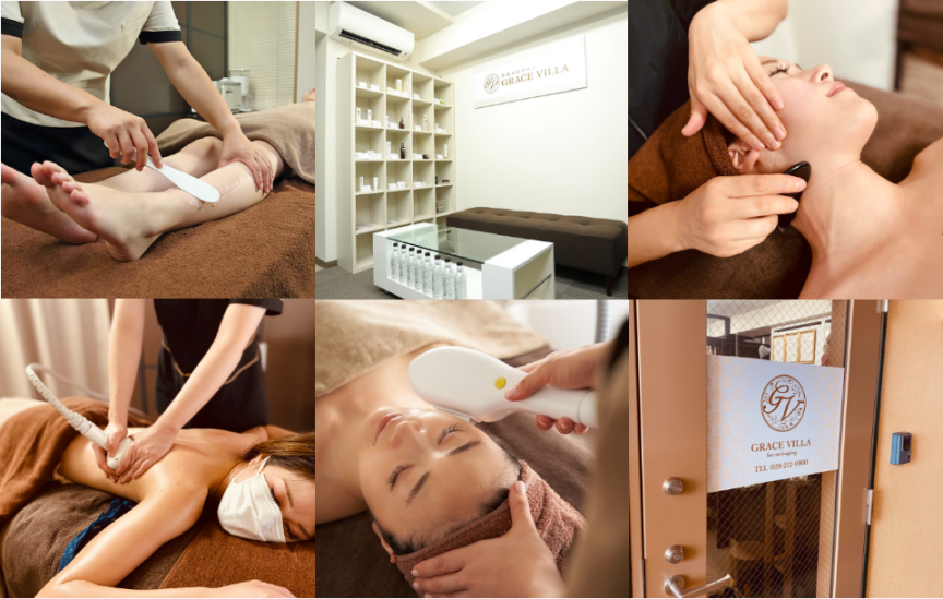 痩身エステの施術風景・内観外観